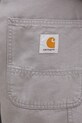 Bavlněné šortky Carhartt WIP Double Knee Short šedá I034793.2LR06