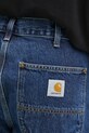 Дънков къс панталон от памук Carhartt WIP Double Knee Short син I034867.106