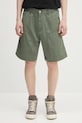 Šortky Carhartt WIP Double Knee Short jednofarebný zelená I034794.1YF02