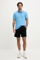 Hollister Co. pantaloni scurți din amestec de in KI328.5095.900 negru SS25