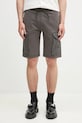 Хлопковые шорты C.P. Company гладкий серый 18CMSB160A006090M