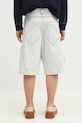 Одежда Джинсовые шорты Marcelo Burlon Bleach Dnm Wide Cargo Shorts Light Blue CMYC003S25DEN0014000 голубой