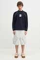 Джинсовые шорты Marcelo Burlon Bleach Dnm Wide Cargo Shorts Light Blue CMYC003S25DEN0014000 голубой