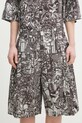 Marcelo Burlon pantaloni scurti din bumbac Aop Mech Pajama Shorts Dark Grey Medium CMCB00AS25FAB0010706 gri