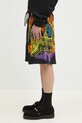 Marcelo Burlon szorty bawełniane County Flame Comfy Sweatshort Black Red CMCI012S25FLE0031025 czarny SS25