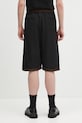 Clothing Wales Bonner wool shorts Ossie MS25TR20.WV03.999 black