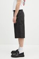 Кожаные шорты Wales Bonner Ivy US25LE03.LE02.999 чёрный SS25