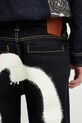 Traper kratke hlače Evisu Graffiti Daicock Printed Denim mornarsko plava 2ESHTM5DS1142
