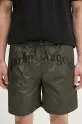 Palm Angels szorty kąpielowe Curved Logo zielony PMFD018S25FAB0015610