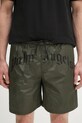 Palm Angels szorty kąpielowe Curved Logo zielony PMFD018S25FAB0015610