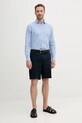 Bavlněné šortky Sisley 4GJ0S9018 námořnická modř SS25