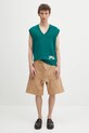 Bavlnené šortky JW Anderson Twisted Workwear SR0108.PG1744.130 béžová