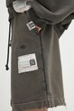 Βαμβακερό σορτσάκι Maison MIHARA YASUHIRO Amateur Sewn Shorts γκρί A14SP523