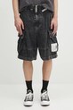 Bavlněné šortky Maison MIHARA YASUHIRO Amateur Sewn Cargo Shorts bavlna černá A14PT054