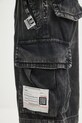 Bavlněné šortky Maison MIHARA YASUHIRO Amateur Sewn Cargo Shorts černá A14PT054