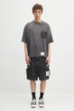 Хлопковые шорты Maison MIHARA YASUHIRO Amateur Sewn Cargo Shorts A14PT054 чёрный