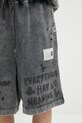 Βαμβακερό σορτσάκι Maison MIHARA YASUHIRO Bleached Shorts μαύρο A14SP544