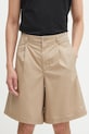 Bombažne kratke hlače adidas Originals Bermuda Short Tkanina bež KB5585