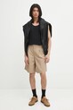 Βαμβακερό σορτσάκι adidas Originals Bermuda Short KB5585 μπεζ SS25