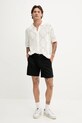 Hollister Co. szorty z domieszką lnu KI328.5167.900 czarny SS25