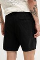 Odzież Hollister Co. szorty z domieszką lnu KI328.5167.900 czarny