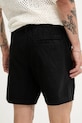 Îmbrăcăminte Hollister Co. pantaloni scurți din amestec de in KI328.5167.900 negru