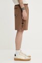 AAPE cotton shorts Now Sweat brown AAPSPMB678XXO