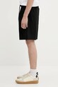 A Bathing Ape pantaloncini in cotone One Point Ctn Twill Relaxed Fit 1L30153301 nero SS25