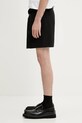 Nanushka wool blend shorts OLLIE NM25SSST12699 black SS25