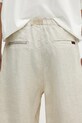 Σορτς από λινό Undercover Pants μπεζ UC1E4518