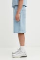 Maison Kitsuné szorty jeansowe Denim Workwear OM01403WD4009 niebieski SS25