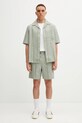 Maison Kitsuné szorty Elasticated OM01407WC5029 zielony