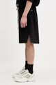 Rick Owens DRKSHDW szorty bawełniane Knitted - Shorts 221683 CM01E1683.CHFE czarny SS25