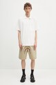 Pamučne kratke hlače A Bathing Ape Shark garment dye 1L30151001 bež
