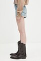 A Bathing Ape pantaloncini di jeans Crystal APE head 1L30251001 blu SS25