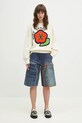 Andersson Bell szorty jeansowe Denim Trompe L`Oeil Double Knee apa786u