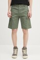 Carhartt WIP szorty bawełniane Aviation Short gładkie zielony I028245.1YF02
