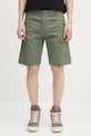 Carhartt WIP cotton shorts Aviation Short fabric green I028245.1YF02