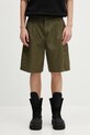 Carhartt WIP szorty bawełniane Cole Cargo Short gładkie zielony I030478.4102