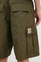 Бавовняні шорти Carhartt WIP Cole Cargo Short зелений I030478.4102