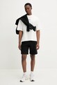 Barrow pantaloni scurti din bumbac negru S5BWUABE082