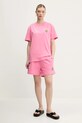 Barrow pantaloni scurti din bumbac S5BWUABE089 roz