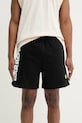 Памучен къс панталон Barrow S5BWUABE089 черен SS25