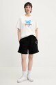 Inbetweeners pantaloni scurți din bumbac S5TWUABE027 negru