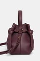 Kožna torba Yuzefi GYOZA YUZRS25.HB.GZ.L049 bordo SS25