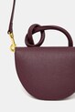 Кожаная сумочка Yuzefi PRETZEL бордо YUZRS25.HB.PRZ.L049