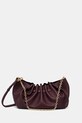 Kožená kabelka Yuzefi SCALLOP CLUTCH přírodní kůže burgundské YUZRS25.HB.SCC.L049