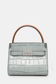 Kožená kabelka Tory Burch Lee Radziwill přírodní kůže modrá 162242.400