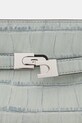 Kožená kabelka Tory Burch Lee Radziwill modrá 162242.400
