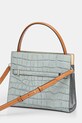 Doplnky Kožená kabelka Tory Burch Lee Radziwill 162445.400 tyrkysová
